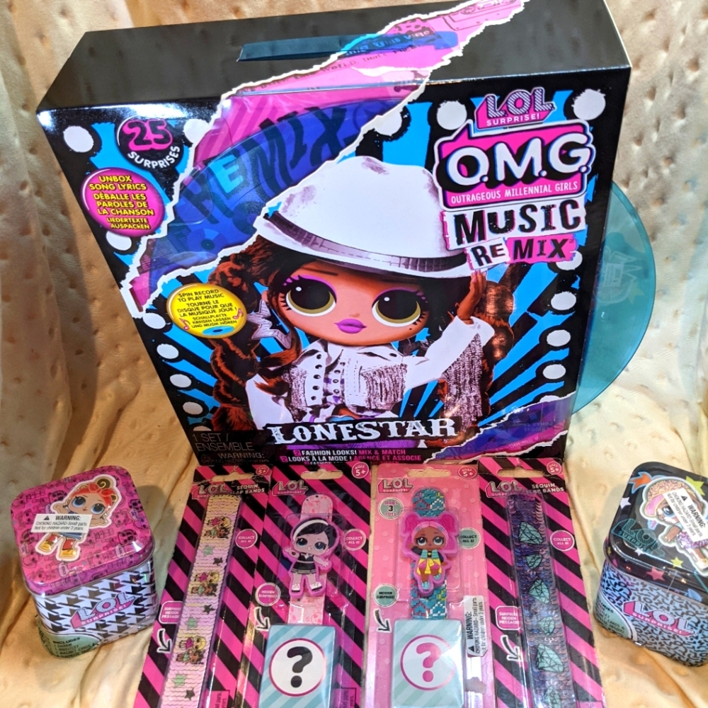 LOL SURPRISE OMG REMIX *LONESTAR* Doll Bundle Pack...includes extra LOL goodies!
